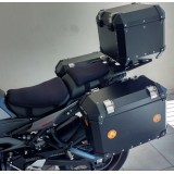 Conjunto Baú Lateral + Top Case + Suportes - YAMAHA MT 09 TRACER